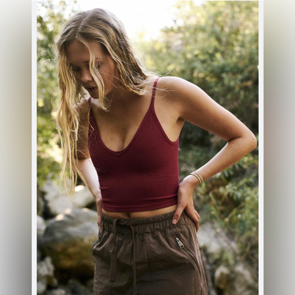 Free People Happiness Runs V-neck Tank